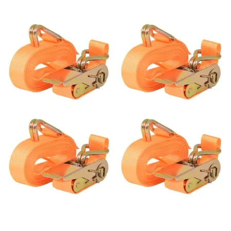 Correas de sujeción de trinquete 4 uds 0,4 T 6mx25mm naranja de vidaXL, Correas de amarre - Ref: Foro24-142658, Precio: 22,93...
