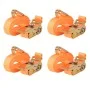 Correas de sujeción de trinquete 4 uds 0,4 T 6mx25mm naranja de vidaXL, Correas de amarre - Ref: Foro24-142658, Precio: 22,93...