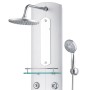 Panel de ducha plateado 25x43x120 cm de , Boquillas de chorro para bañeras y duchas - Ref: Foro24-142994, Precio: 205,86 €, D...