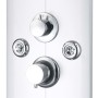 Panel de ducha plateado 25x43x120 cm de , Boquillas de chorro para bañeras y duchas - Ref: Foro24-142994, Precio: 205,86 €, D...