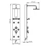 Panel de ducha plateado 25x43x120 cm de , Boquillas de chorro para bañeras y duchas - Ref: Foro24-142994, Precio: 201,32 €, D...