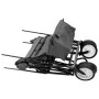 Carrito de mano plegable con capota acero gris de , Carretillas de carga - Ref: Foro24-145512, Precio: 112,94 €, Descuento: %