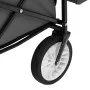 Carrito de mano plegable con capota acero gris de , Carretillas de carga - Ref: Foro24-145512, Precio: 112,94 €, Descuento: %