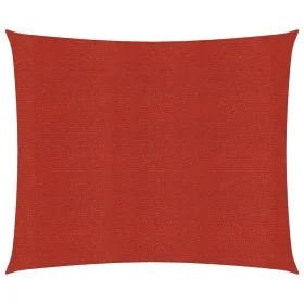 Red HDPE sail awning 160 g/m² 6x6 m by , Umbrellas - Ref: Foro24-311609, Price: 69,70 €, Discount: %