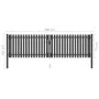 Anthrazitgraues Gartenzauntor aus Stahl 4x1,25 cm von , Gartentore - Ref: Foro24-146333, Preis: 383,19 €, Rabatt: %