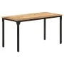 Mesa de comedor madera de mango rugosa 140x70x76 cm de , Mesas de cocina y de comedor - Ref: Foro24-321973, Precio: 234,96 €,...