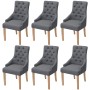 Sillas de comedor 6 unidades de tela gris oscuro de vidaXL, Sillas de comedor - Ref: Foro24-274424, Precio: 822,88 €, Descuen...