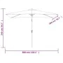Sombrilla rectangular verde 200x300 cm de , Sombrillas - Ref: Foro24-40771, Precio: 73,13 €, Descuento: %