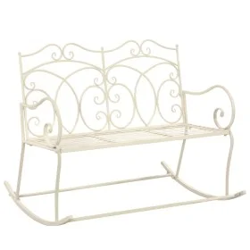 Gartenbank aus gealtertem weißem Metall 104 cm von , Gartenbänke - Ref: Foro24-45436, Preis: 149,07 €, Rabatt: %