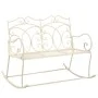 Banco de jardín metal blanco envejecido 104 cm de , Bancos de jardín - Ref: Foro24-45436, Precio: 149,07 €, Descuento: %