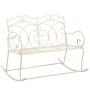 Banco de jardín metal blanco envejecido 104 cm de , Bancos de jardín - Ref: Foro24-45436, Precio: 151,95 €, Descuento: %