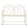 Banco de jardín metal blanco envejecido 104 cm de , Bancos de jardín - Ref: Foro24-45436, Precio: 149,07 €, Descuento: %