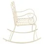 Banco de jardín metal blanco envejecido 104 cm de , Bancos de jardín - Ref: Foro24-45436, Precio: 149,07 €, Descuento: %