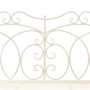 Banco de jardín metal blanco envejecido 104 cm de , Bancos de jardín - Ref: Foro24-45436, Precio: 151,95 €, Descuento: %