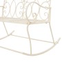 Banco de jardín metal blanco envejecido 104 cm de , Bancos de jardín - Ref: Foro24-45436, Precio: 151,95 €, Descuento: %