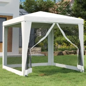 Carpa para celebraciones con 4 paredes de malla blanco 2,5x2,5m de , Carpas y cenadores - Ref: Foro24-48521, Precio: 77,19 €,...