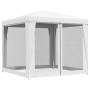 Carpa para celebraciones con 4 paredes de malla blanco 2,5x2,5m de , Carpas y cenadores - Ref: Foro24-48521, Precio: 78,69 €,...