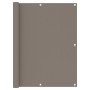 Toldo para balcón de tela oxford gris taupé 120x600 cm de , Sombrillas - Ref: Foro24-134995, Precio: 33,84 €, Descuento: %