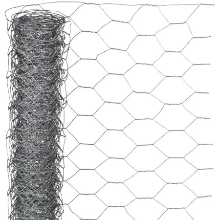 Nature Malla de alambre hexagonal acero galvanizado 0,5x10 m 25 mm de Nature, Paneles de vallas - Ref: Foro24-419769, Precio:...