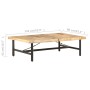 Mesa de centro de madera maciza de mango 142x90x42 cm en Mesas de centro | Comprar online en Foru.es