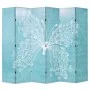 Biombo divisor plegable 228x170 cm mariposa azul de , Divisores de ambientes - Ref: Foro24-245888, Precio: 144,32 €, Descuent...