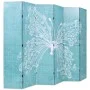 Biombo divisor plegable 228x170 cm mariposa azul de , Divisores de ambientes - Ref: Foro24-245888, Precio: 144,32 €, Descuent...