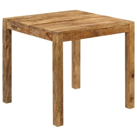 Mesa de comedor de madera maciza de mango 82x80x76 cm de , Mesas de cocina y de comedor - Ref: Foro24-246704, Precio: 168,11 ...