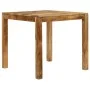 Mesa de comedor de madera maciza de mango 82x80x76 cm de , Mesas de cocina y de comedor - Ref: Foro24-246704, Precio: 168,11 ...