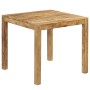 Mesa de comedor de madera maciza de mango 82x80x76 cm de , Mesas de cocina y de comedor - Ref: Foro24-246704, Precio: 187,22 ...