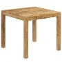 Mesa de comedor de madera maciza de mango 82x80x76 cm de , Mesas de cocina y de comedor - Ref: Foro24-246704, Precio: 168,11 ...
