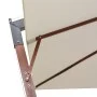 Sombrilla colgante con palo de madera blanca 300x300 cm de , Sombrillas - Ref: Foro24-42968, Precio: 153,67 €, Descuento: %