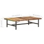 Mesa de centro de madera maciza reciclada 142x90x42 cm en Mesas de centro | Comprar online en Foru.es