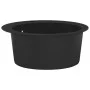 Fregadero de cocina de granito con un seno redondo negro de vidaXL, Fregaderos - Ref: Foro24-142956, Precio: 185,82 €, Descue...