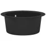 Fregadero de cocina de granito con un seno redondo negro de vidaXL, Fregaderos - Ref: Foro24-142956, Precio: 185,82 €, Descue...