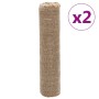 Rollos de yute 2 unidades 0,5x50 m 100% yute 200 gsm en Decoración | Comprar online en Foru.es