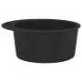 Fregadero de cocina de granito con un seno redondo negro de vidaXL, Fregaderos - Ref: Foro24-142956, Precio: 185,82 €, Descue...