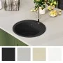 Fregadero de cocina de granito con un seno redondo negro de vidaXL, Fregaderos - Ref: Foro24-142956, Precio: 185,82 €, Descue...