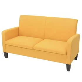 Sofá de 2 plazas 135x65x76 cm amarillo de vidaXL, Sofás - Ref: Foro24-244710, Precio: 223,86 €, Descuento: %