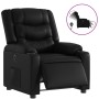 Sillón reclinable eléctrico de cuero sintético negro en Sillones | Comprar online en Foru.es