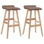 Küchenhocker 2 Einheiten grau-taupefarbener Stoff von , Küchenhocker - Ref: Foro24-249579, Preis: 141,12 €, Rabatt: %