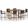 Conjunto de bar para jardín 7 piezas marrón de , Conjuntos de jardín - Ref: Foro24-3068016, Precio: 556,48 €, Descuento: %