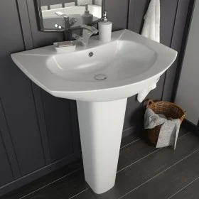 White ceramic freestanding washbasin 650x520x200 mm by vidaXL, Sinks - Ref: Foro24-143001, Price: 168,01 €, Discount: %