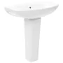 Lavabo de pie de cerámica blanco 650x520x200 mm de vidaXL, Lavabos - Ref: Foro24-143001, Precio: 168,01 €, Descuento: %