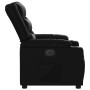 Sillón reclinable eléctrico de cuero sintético negro en Sillones | Comprar online en Foru.es