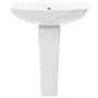 Lavabo de pie de cerámica blanco 650x520x200 mm de vidaXL, Lavabos - Ref: Foro24-143001, Precio: 168,01 €, Descuento: %