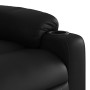 Sillón reclinable eléctrico de cuero sintético negro en Sillones | Comprar online en Foru.es