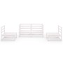 Set de salón de jardín de 4 piezas blanco madera maciza de pino de , Conjuntos de jardín - Ref: Foro24-3075380, Precio: 251,0...