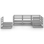 Muebles de jardín 5 piezas gris madera de pino maciza de , Conjuntos de jardín - Ref: Foro24-3075576, Precio: 316,26 €, Descu...
