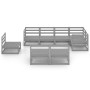 Muebles de jardín 8 piezas gris madera de pino maciza de , Conjuntos de jardín - Ref: Foro24-3075626, Precio: 569,98 €, Descu...