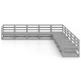 Juego de muebles de jardín 9 pzas y cojines gris madera pino de , Conjuntos de jardín - Ref: Foro24-3075846, Precio: 652,35 €...